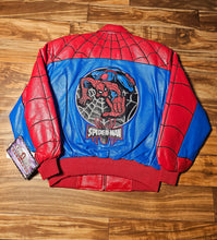 Load image into Gallery viewer, L - NEW Vintage 2002 Marvel Spider-Man 100% Leather Jacket