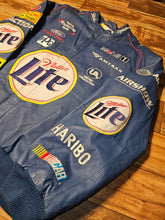 Load image into Gallery viewer, XXL - Vintage Rusty Wallace Miller Lite Nascar 100% Leather Jeff Hamilton Jacket