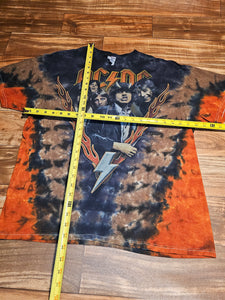 XL - ACDC 2011 Rock & Roll Music Tie Dye Shirt