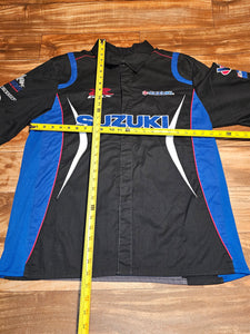 L/XL - Vintage 2000s Suzuki GSX-R Rocket Racing Mechanic Shirt