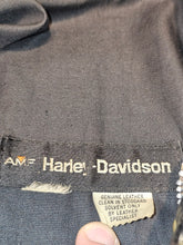 Load image into Gallery viewer, M/L - Vintage Harley Davidson AMF 1970s/80s Black Leather Jacket