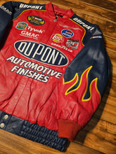 Load image into Gallery viewer, L - NEW Vintage Nascar Jeff Gordon DuPont Chase Authentics Leather Jacket
