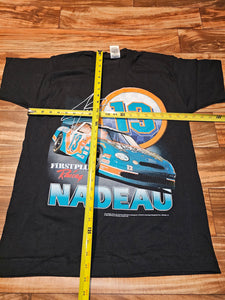 L - Vintage 1998 Jerry Nadeau Nascar Racing Shirt