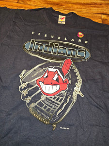 L - NEW Vintage 1997 Cleveland Indians MLB Sports Shirt