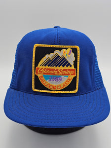 Vintage 1987 Colorado Springs Hot Air Balloon Mesh Hat