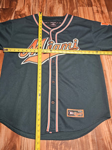 L/XL - Vintage Miami Hurricanes NCAA Baseball Jersey
