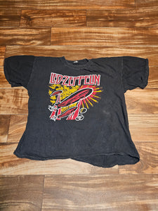 SM - Vintage Rare Led Zeppelin Zoso IV Rock Band Album Shirt