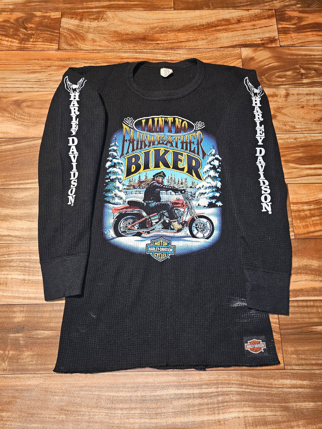 M/L - Vintage 1980s Harley Davidson Longsleeve Shirt