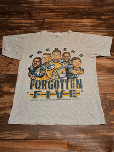 M - Vintage 1997 Green Bay Packers Forgotten Five Caricature Shirt