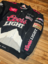 Load image into Gallery viewer, M/L - Vintage Coors Light Sterling Martin Nascar Jeff Hamilton Jacket