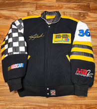 Load image into Gallery viewer, XL - Vintage Nascar Racing M&amp;M's Ken Schrader #36 Leather Wool JH Design Jacket