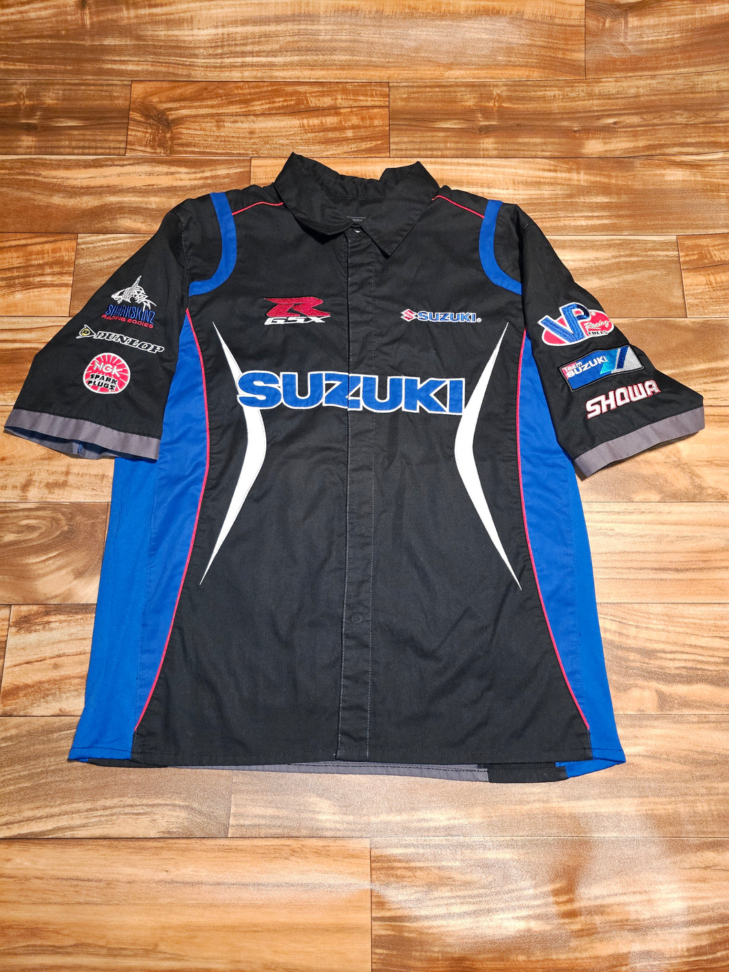 L/XL - Vintage 2000s Suzuki GSX-R Rocket Racing Mechanic Shirt