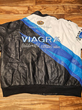 Load image into Gallery viewer, L - Vintage Nascar Mark Martin Viagra Leather Jacket