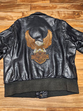 Load image into Gallery viewer, M/L - Vintage Harley Davidson AMF 1970s/80s Black Leather Jacket