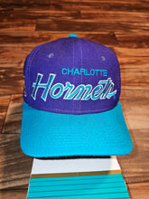 Load image into Gallery viewer, Vintage Charolette Hornets NBA Sports Fitted Script Hat 7 1/8