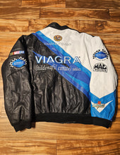 Load image into Gallery viewer, L - Vintage Nascar Mark Martin Viagra Leather Jacket