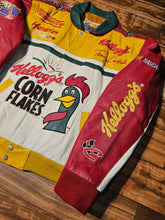 Load image into Gallery viewer, L - Vintage Nascar Terry Labonte Kelloggs Jeff Hamilton Leather Jacket