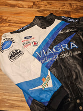 Load image into Gallery viewer, L - Vintage Nascar Mark Martin Viagra Leather Jacket