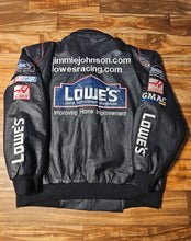 Load image into Gallery viewer, XXL - Vintage Nascar Jimmie Johnson Lowe's Jeff Hamilton Leather Jacket