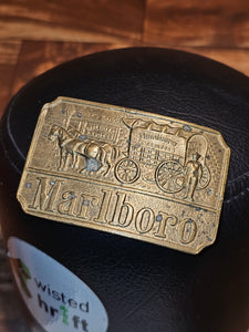 Vintage Marlboro Cigarettes Promo Belt Buckle