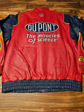 Load image into Gallery viewer, L - NEW Vintage Nascar Jeff Gordon DuPont Chase Authentics Leather Jacket