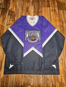 L - Vintage NHL Western Conference All Star 1990s CCM Jersey