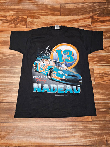 L - Vintage 1998 Jerry Nadeau Nascar Racing Shirt