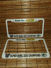 Load image into Gallery viewer, Vintage 1997 Packers Championship Superbowl XXXI License Plate Cover Bundle