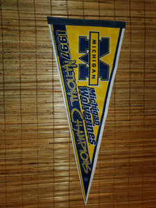 Vintage 1997 Michigan Wolverines Pennant