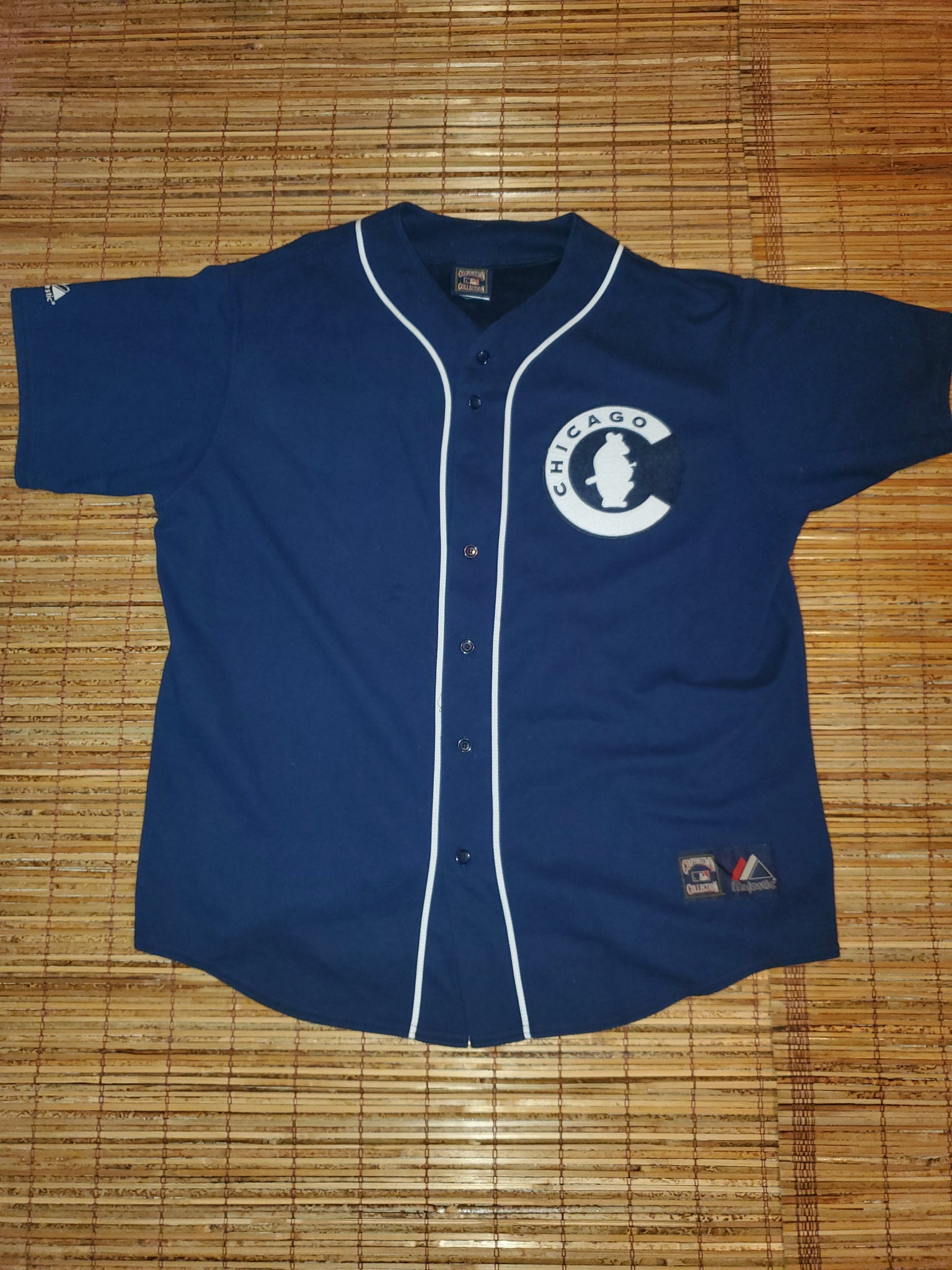 AMAZING VINTAGE MAJESTIC CHICAGO CUBS 1914 JERSEY WITH OLD STYLE