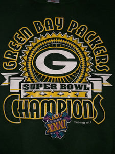 M - 1996 Packers Logo 7 Superbowl Sweater