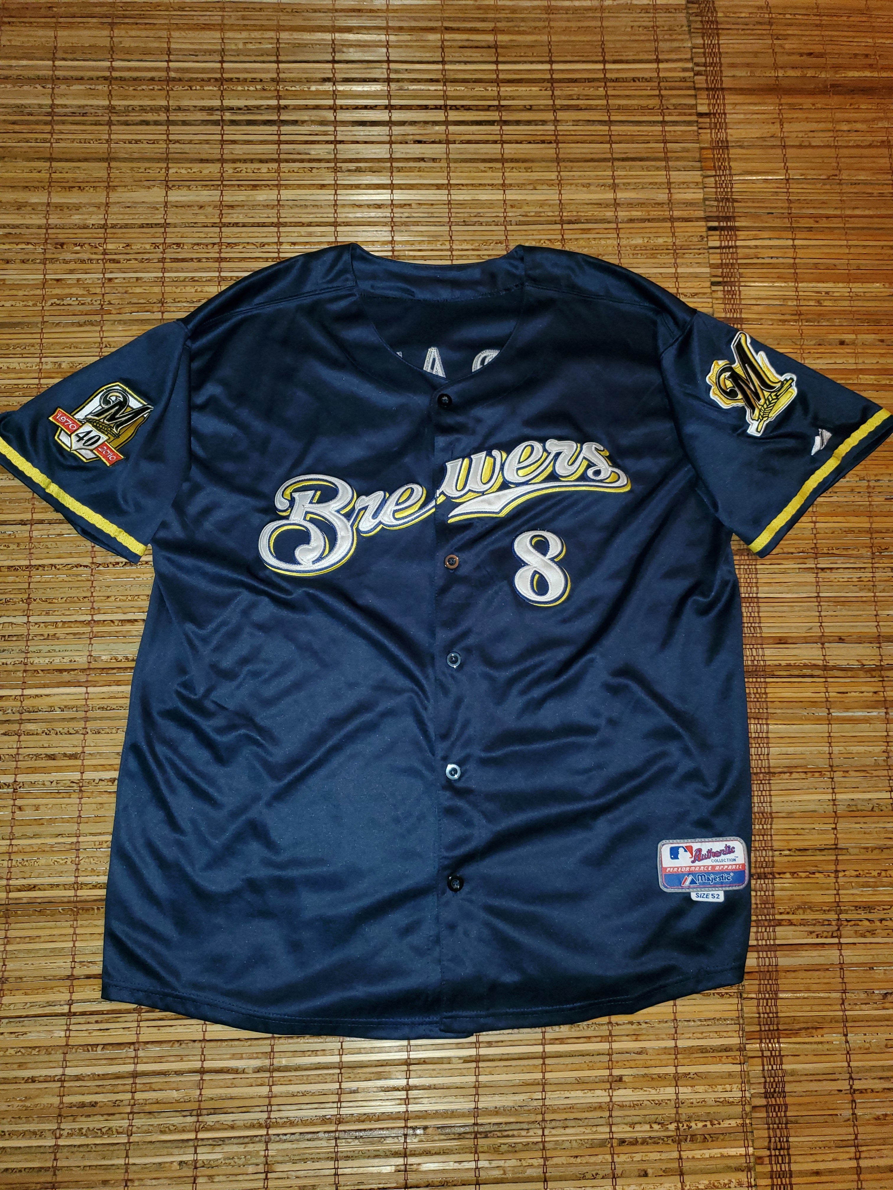 Size 52 - Milwaukee Brewers Ryan Braun Jersey – Twisted Thrift