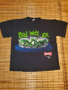 L - Vintage 1995 Budweiser Frog Shirt