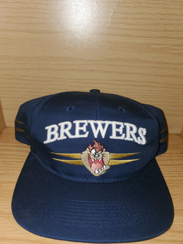Vintage 1996 Brewers Looney Tunes Taz Hat
