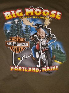L - Harley Davidson Big Moose Shirt