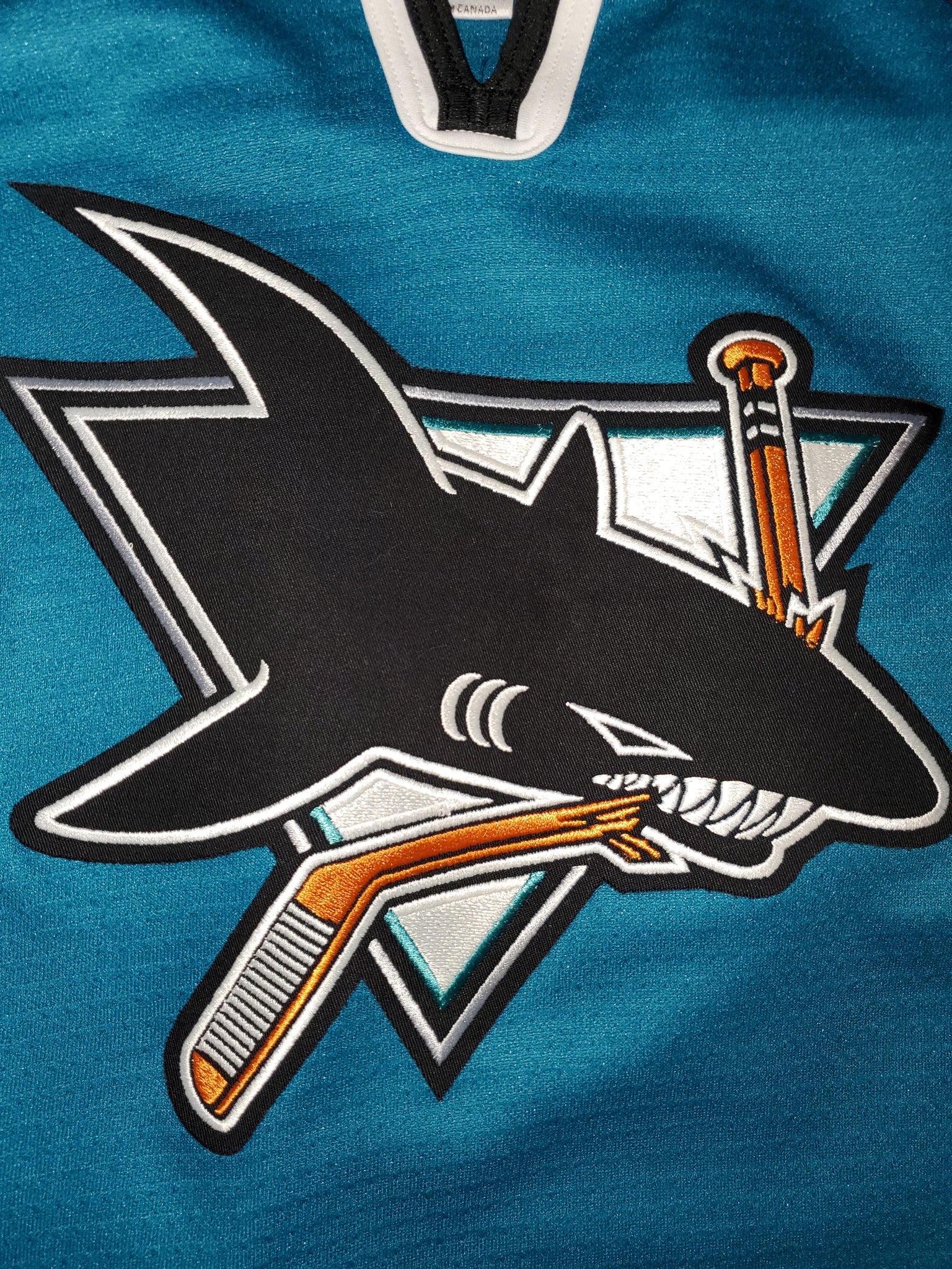 San Jose Sharks Reebok Hockey Jersey, Size XXL – Stuck In The 90s Sports