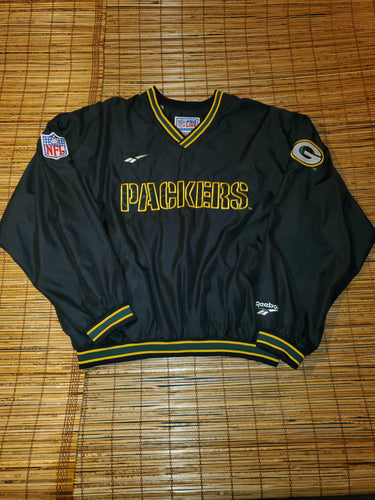 XL - Vintage Reebok Packers Pullover Windbreaker