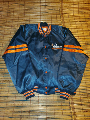 XL - Vintage Satin Chalk Line Bears Jacket