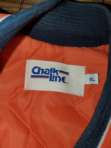 XL - Vintage Satin Chalk Line Bears Jacket