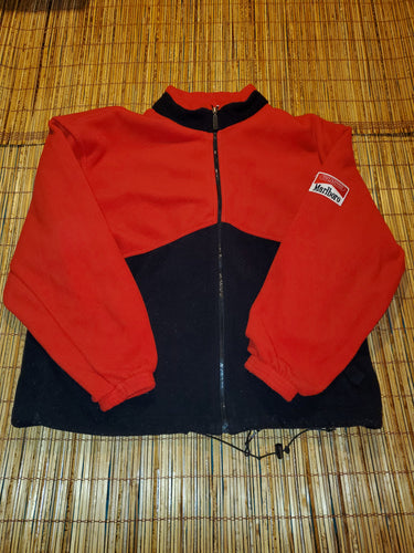 XL - Vintage Marlboro Fleece Zip Up Sweater