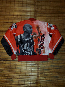 Vintage Chicago Bulls Michael Jordan Chalk Line Jacket Size Youth X-La –  Yesterday's Attic