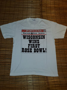 L - Vintage Wisconsin Wins First Rose Bowl Shirt