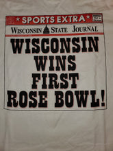 Load image into Gallery viewer, L - Vintage Wisconsin Wins First Rose Bowl Shirt