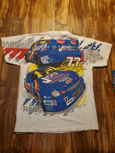 L - Vintage All Over Print Nascar Shirt