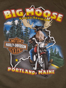 L - Harley Davidson 2005 Big Moose Shirt
