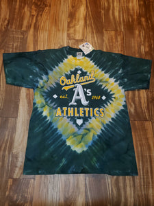 L - Vintage Oakland A’s Tie Dye Shirt