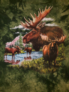 L - Nature Moose Tie Dye Shirt