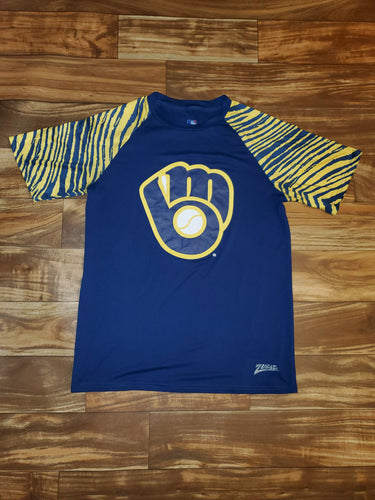 M/L - Zubaz Brewers Shirt