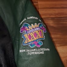Load image into Gallery viewer, L - Vintage Leather Packer Super Bowl XXXI Jacket
