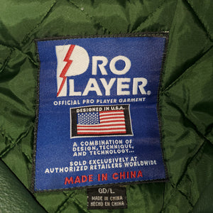 L - Vintage Leather Packer Super Bowl XXXI Jacket